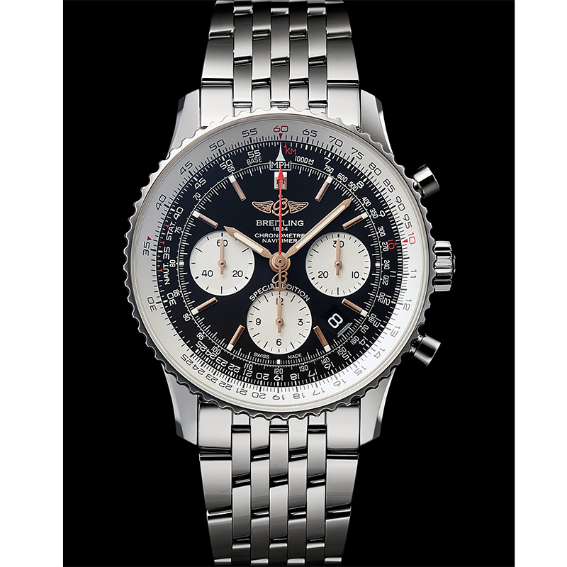 [BREITLING (ブライトリング)]<br />
【日本限定】ナビタイマーB01クロノグラフ43ジャパンエディション<br />
Ref.AB0121A11B1A1<br />
¥1,040,000+税<br />
 <br />
<br />
ブライトリングの2020年新作の限定モデル発表されました！<br />
<br />
店頭にサンプルございます！<br />
<br />
ぜひご来店ください！！<br />
<br />
人気のウィングロゴのナビタイマー。<br />
<br />
ゴールド針で登場です！<br />
<br />
人気が出ること間違いなしです！<br />
<br />
気になる方はお早めに！！