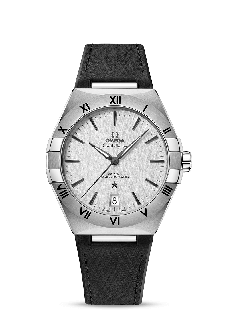 OMEGA CONSTELLATION  41mm<br />
オメガ コンステレーション コーアクシャル マスター クロノメーター 41mm<br />
<br />
価格：　￥990,000<br />
品番：　131.12.41.21.06.001<br />
ケース: 　ステンレススティール<br />
ケース直径:　 41 mm<br />
防水: 　5 気圧 (50 メートル / 167 フィート)<br />
キャリバー： オメガ 8900（コーアクシャル エスケープメント搭載の自動巻きムーブメント。METAS認定のマスター クロノメーター。15,000ガウス以上の耐磁性能。シリコン“Si14”製のフリースプラングテンプ、2重香箱、両方向巻き上げ式ローター。タイムゾーンファンクション。アラベスク調ジュネーブウェーブが美しいロジウムプレート加工が施されたローターとブリッジ。）<br />
種類： 自動巻き<br />
ダイアルの色: 　グレー<br />
クリスタル: 　両面に無反射加工を施したドーム型強化無反射サファイアガラス<br />
素材: 　ステンレススティール<br />
クラスプの種類: 　コンフォートセッティング付きバタフライクラスプ<br />
ストラップ表面：ラバー<br />
ストラップ裏面：ラバー<br />
<br />
<br />
ドラマティックな不朽のデザインを誇るオメガ「コンステレーション」は、ケースに施された有名なハーフムーンデザインと「爪」、そしてとリンクブレスレットが特徴です。<br />
<br />
ドラマティックな不朽のデザインを誇るオメガ「コンステレーション」は、ケースサイドに施された有名なハーフムーンデザインと「爪」が特徴です。<br />
<br />
この41 mmのステンレススティール製モデルは、着色されたローマ数字を配したベゼルが印象的で、シルクエンボス加工のロジウム製グレーダイアルには、6時位置に日付窓があります。針、オメガロゴ、コンステレーションの「星」、ファセット加工のインデックスはいずれもブラックで仕上げられています。<br />
<br />
ブラックのラバーストラップが付属するこのタイムピースは、オメガ コーアクシャル マスター クロノメーター キャリバー8900が搭載されており、傷のつきにくいドーム型サファイアクリスタルガラスから眺めることができます。<br />
名古屋栄三越にはオメガ（OMEGA）の在庫を多数ご用意いたしております。オメガ（OMEGA）なら名古屋栄三越6階時計までお申し付けください。<br />
<br />
名古屋栄三越についてのお問合せは･･･<br />
<br />
〒460-8669 愛知県名古屋市中区栄3-5-1<br />
TEL:052-252-3743 （６階　ウォッチ＆ジュエリー）<br />
定休日:不定休<br />
営業時間:10:00～20:00<br />
