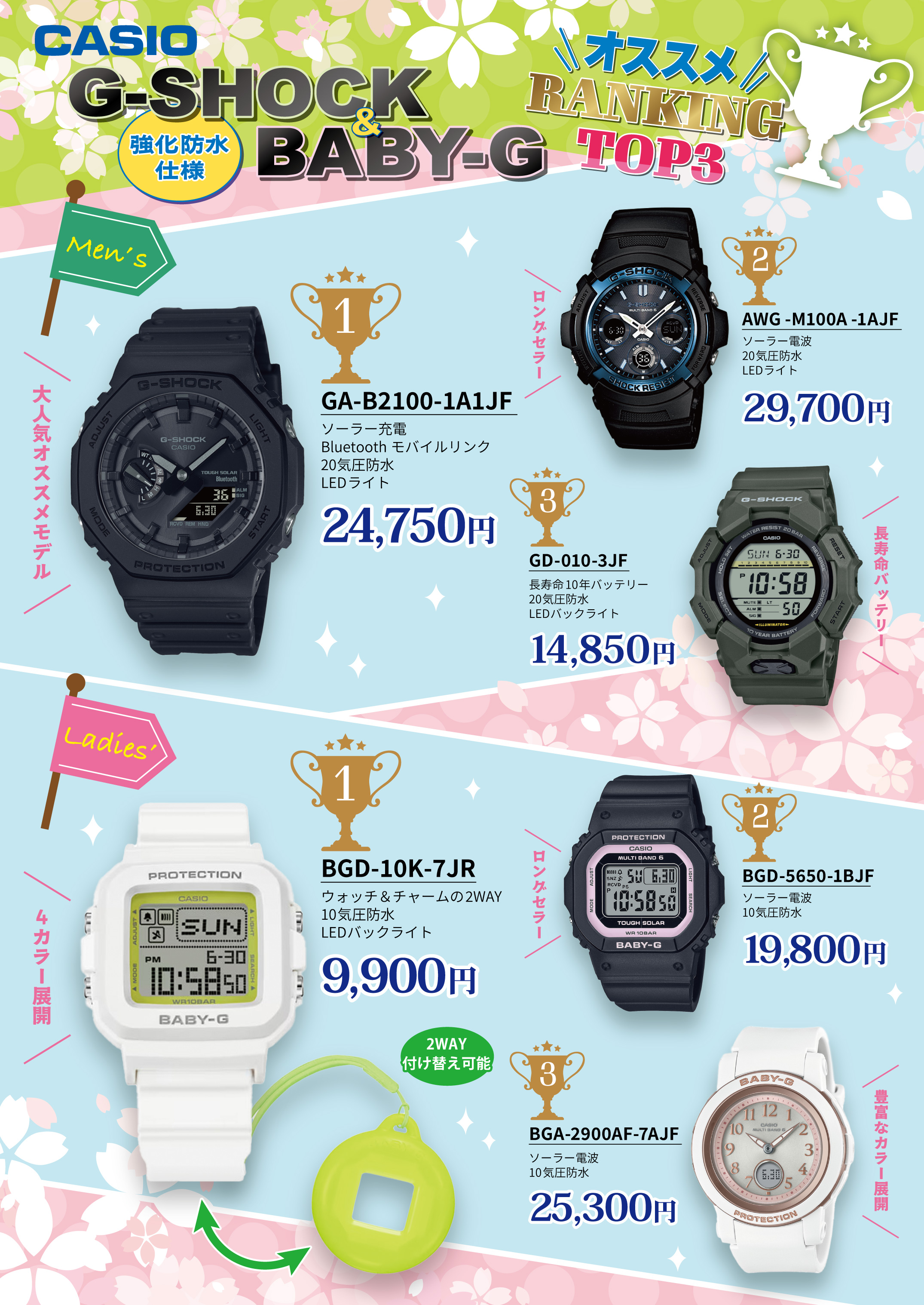 G-SHOCK＆BABY-G👑オススメランキング👑