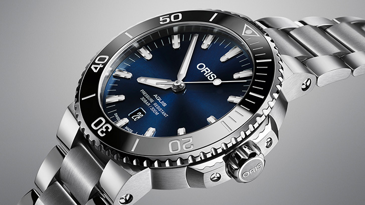 ORIS AQUIS DATE 01 733 7730 4135-07 8 24 05PEB