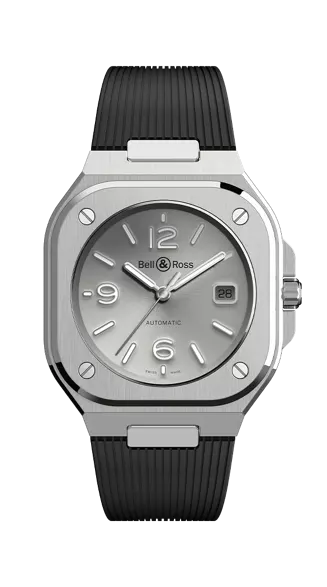 Bell＆Ross　ベルアンドロス　BR 05 GREY STEEL　ベルロス　ミリタリーウォッチ　富山県　富山　高級時計　腕時計　おすすめ　機械式時計　WING ウイング　WING富山店 フランス かっこいい　ラグスポ　ラグジュアリースポーツ　BR05 BR05A-GR-ST/SRB