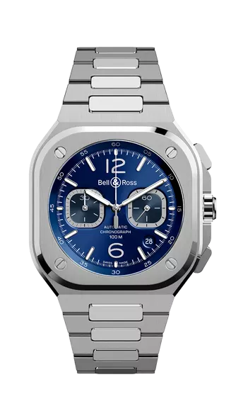 BR05C-BU-ST/SST　BR 05 CHRONO BLUE STEEL　Bell＆Ross　ベルアンドロス　ベルロス　ミリタリーウォッチ　富山県　富山　高級時計　腕時計　おすすめ　機械式時計　WING ウイング　WING富山店 フランス かっこいい　ラグスポ　ラグジュアリースポーツ　クロノグラフ