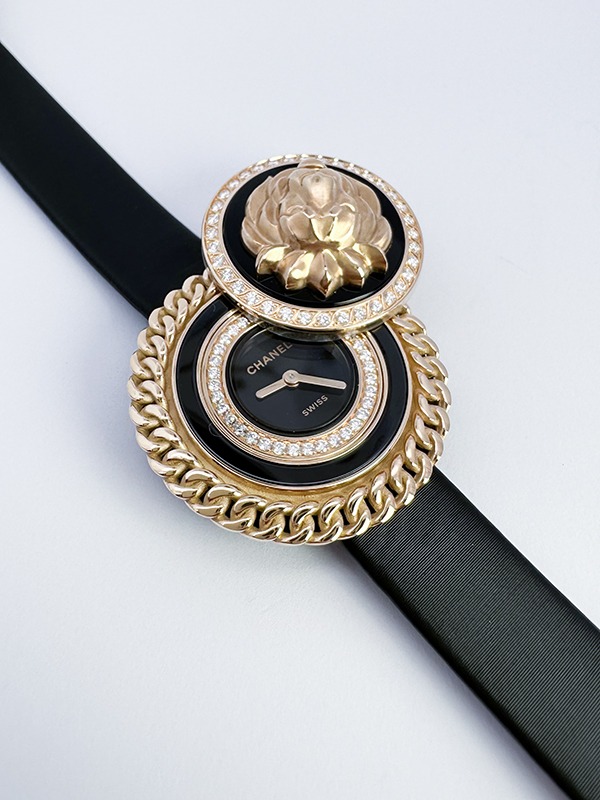 シャネル MADEMOISELLE PRIVÉ BOUTON LION WATCH H7758