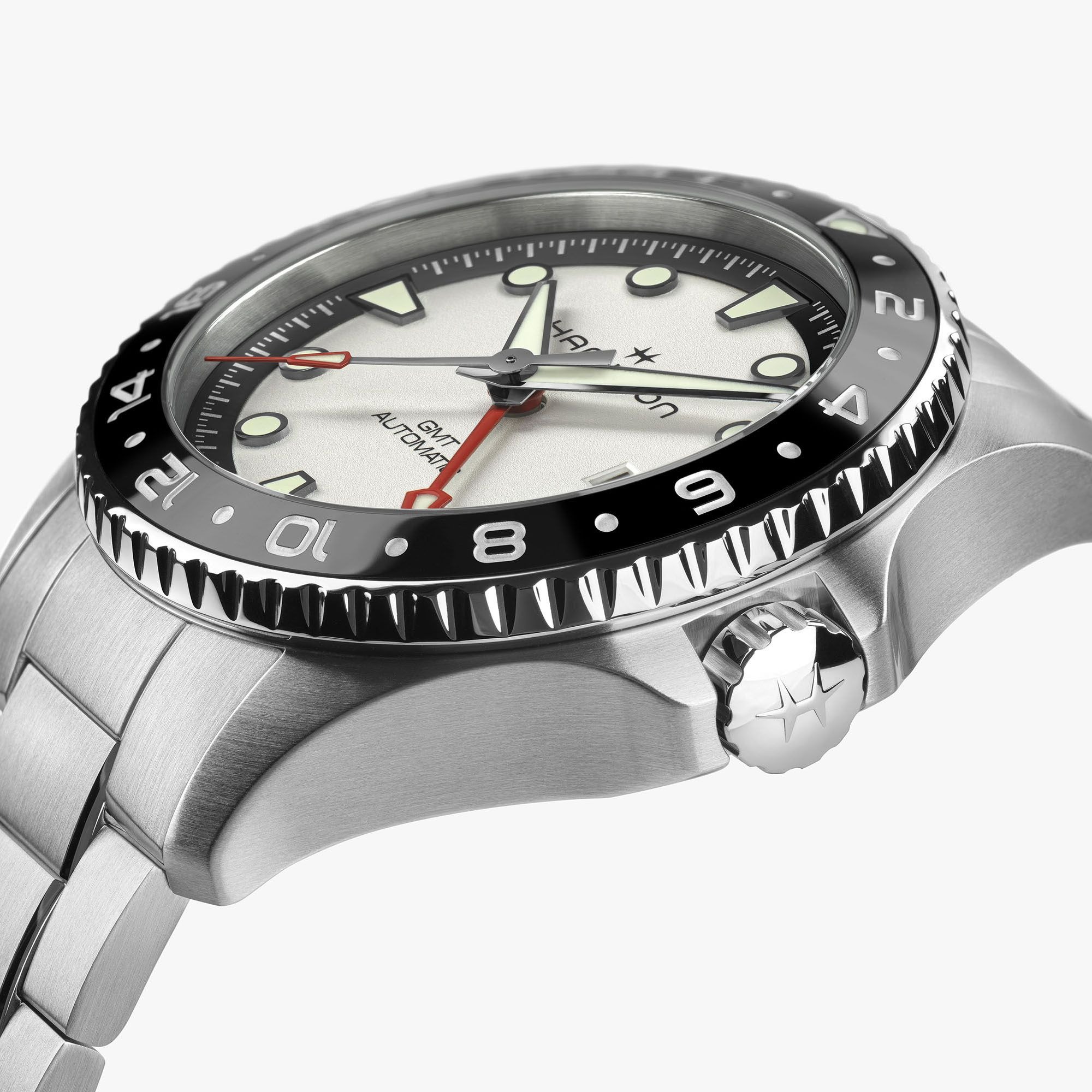 カーキ ネイビー スキューバ GMT オート  H82555150