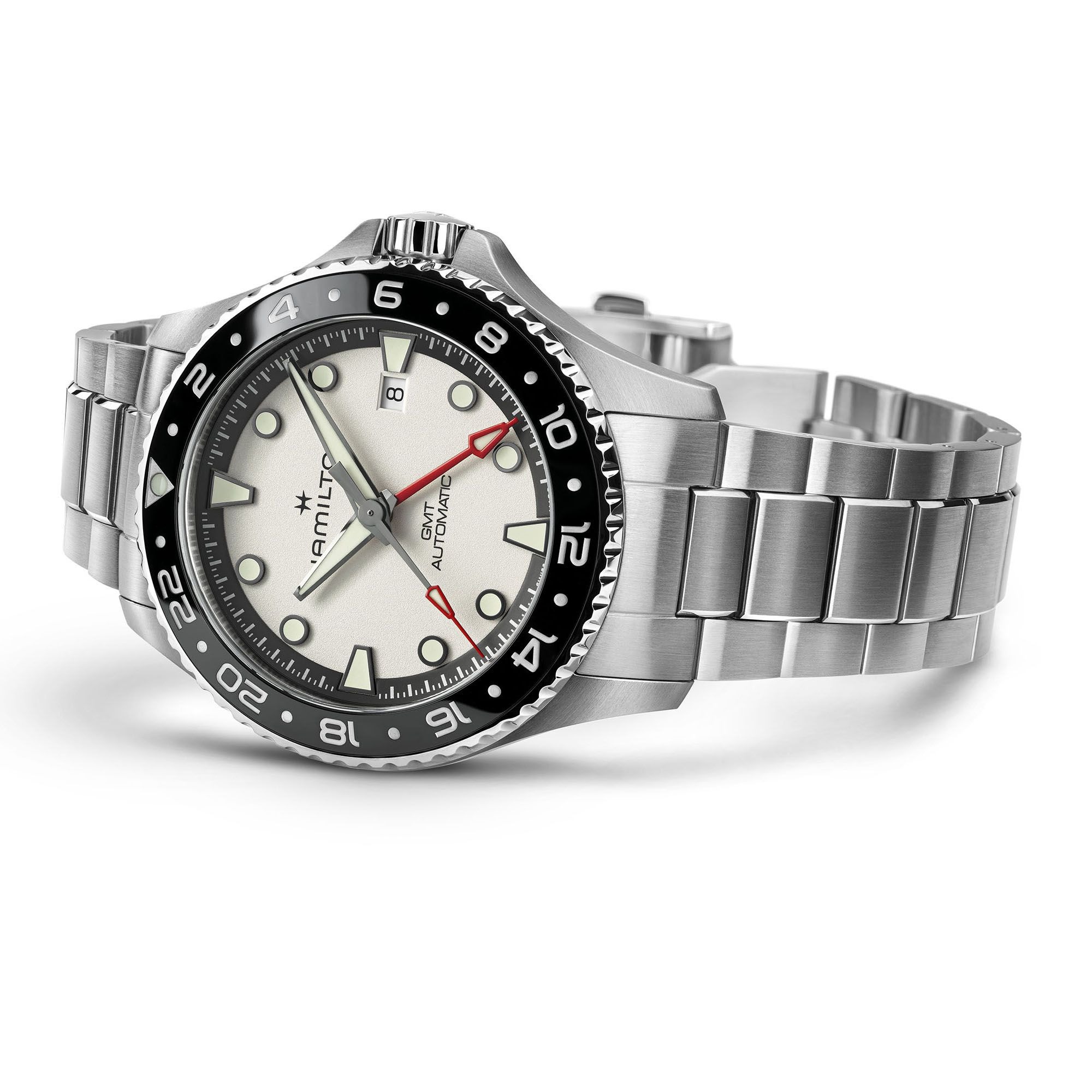 カーキ ネイビー スキューバ GMT オート  H82555150