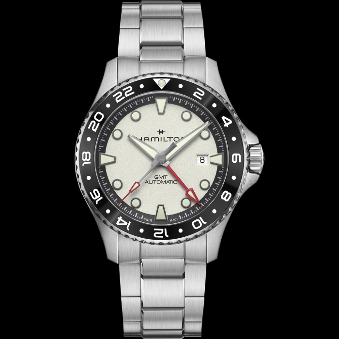 カーキ ネイビー スキューバ GMT オート  H82555150