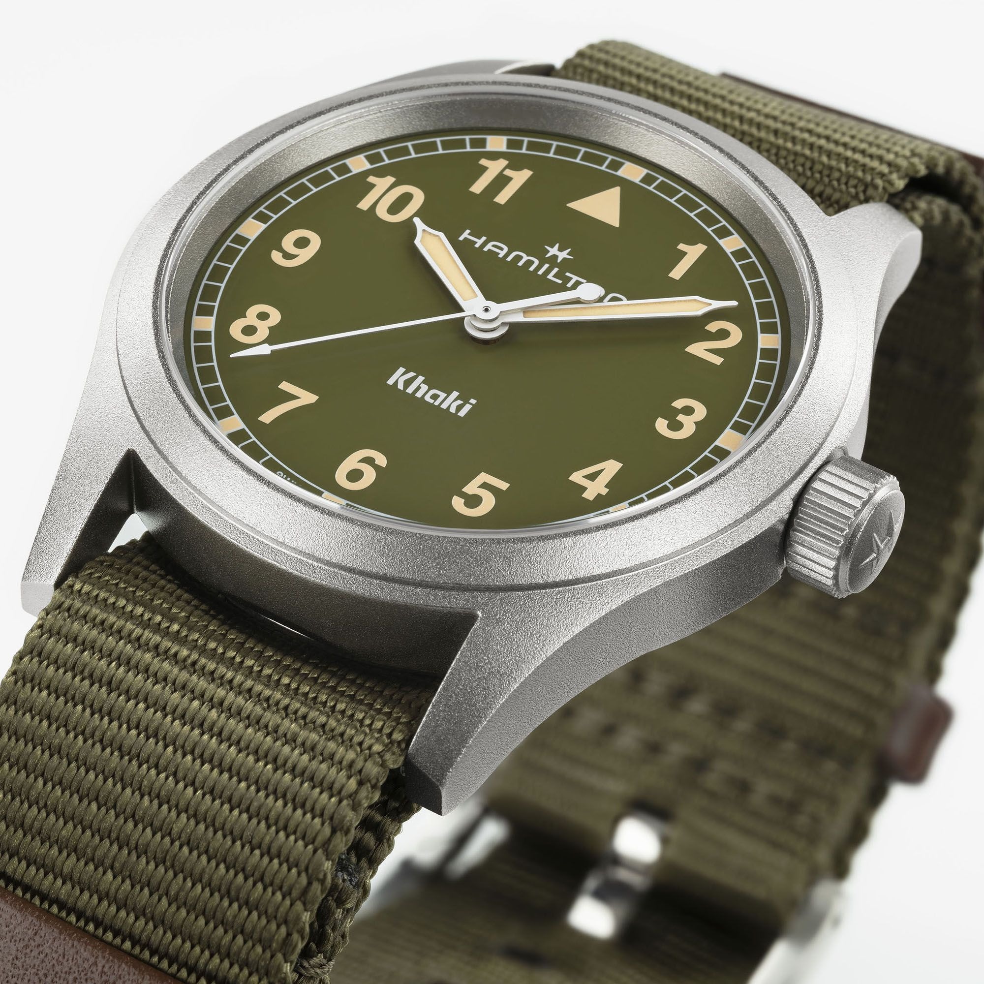 カーキ フィールド  クォーツ  38mm グリーン H69401960