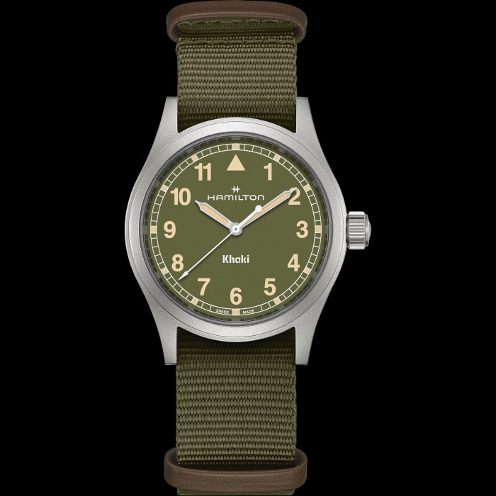 カーキ フィールド  クォーツ  38mm グリーン H69401960