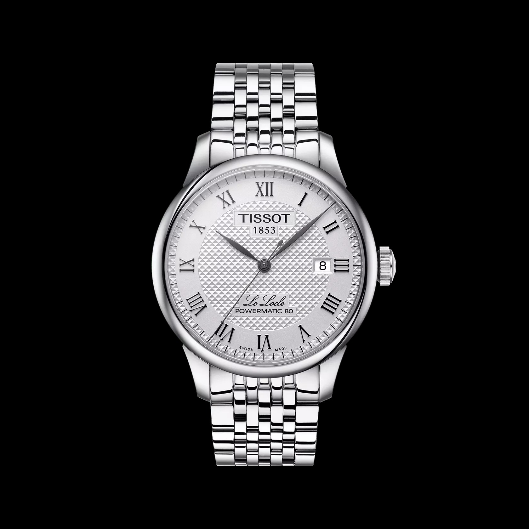 ル・ロックル パワーマティック 80  39.3mm  シルバー T006.407.11.033.00