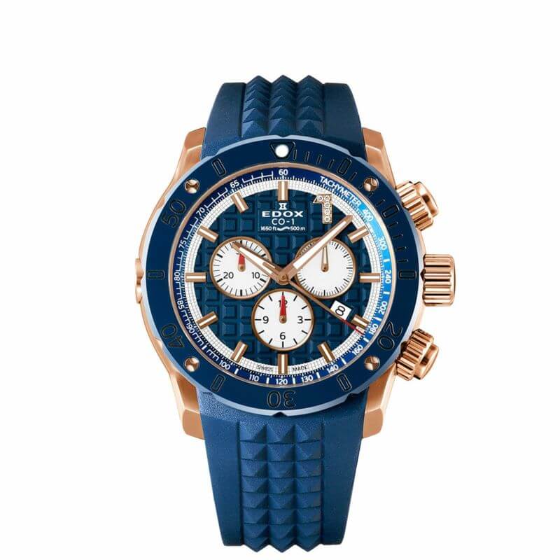 EDOX 　エドックス　ダイバーズ　防水　500㎜　世界限定　300本　セラミック　クォーツ　カッコいい　ゴールド　オシャレ　パワーボート　ダイヤ