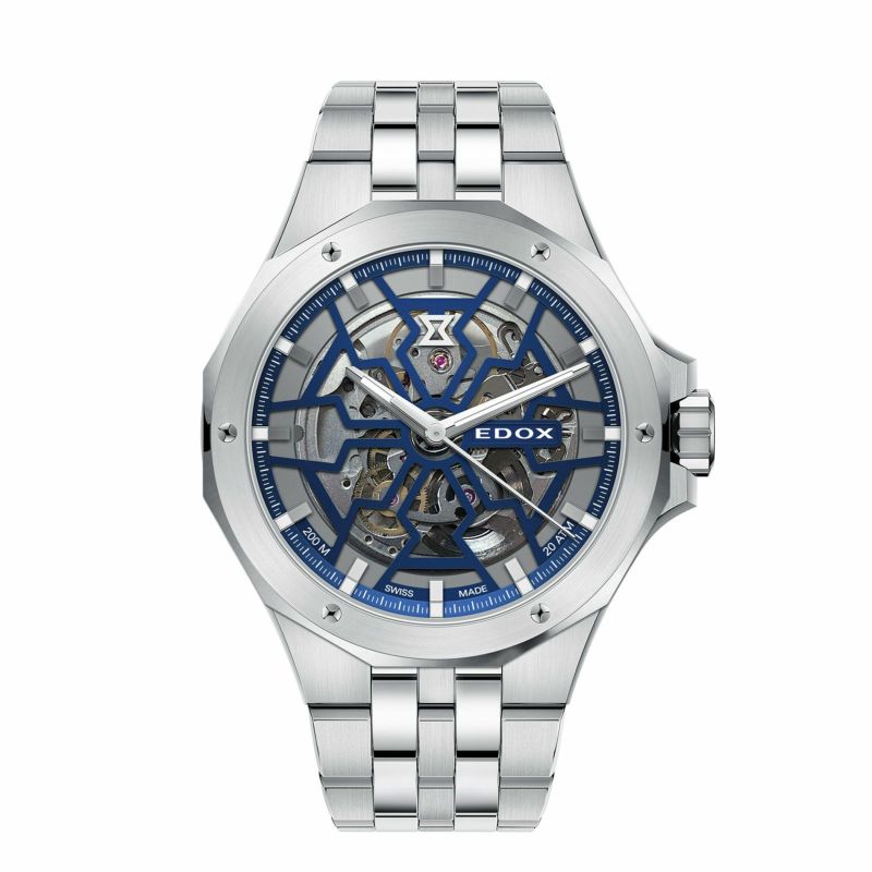 EDOX　エドックス 　85303-3M-BUIGB　WING　時計　高級時計　メンズ腕時計　スケルトン腕時計　機械式腕時計　機械式時計　北陸　石川　石川県　正規店　正規取扱店　新作　ダイバーズウォッチ