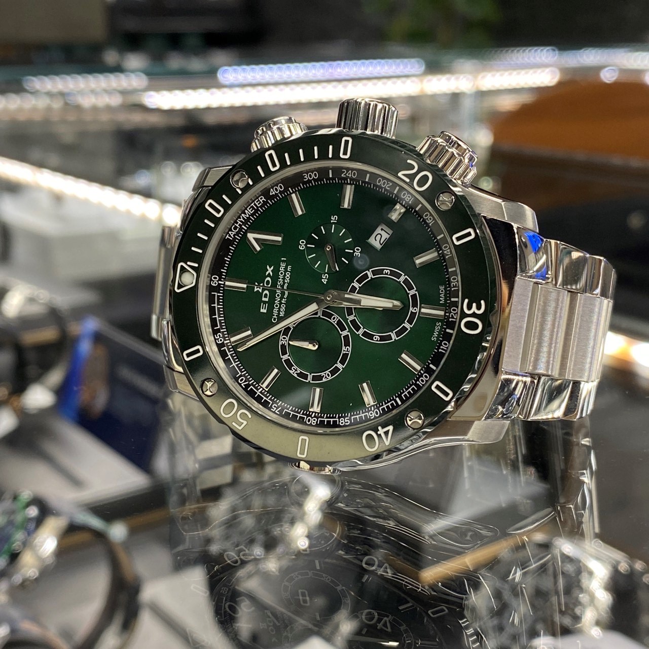 EDOX　エドックス　時計　クォーツ　時計好き　腕時計　かっこいい　スポーティー