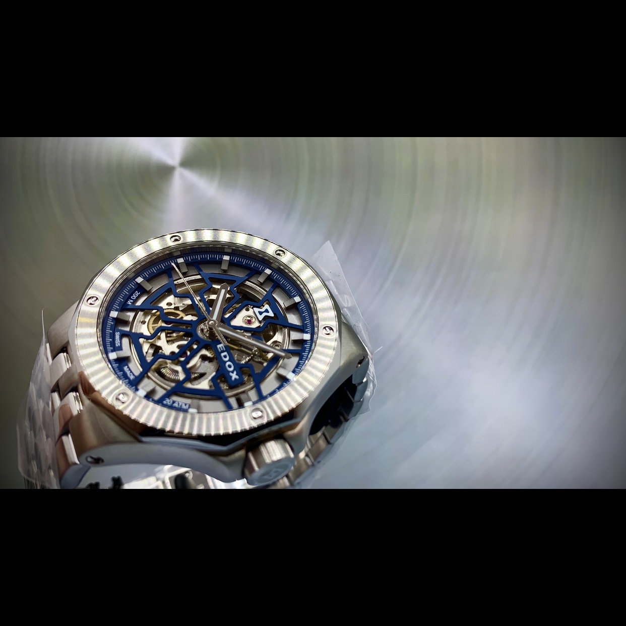 EDOX　エドックス 　85303-3M-BUIGB　WING　時計　高級時計　メンズ腕時計　スケルトン腕時計　機械式腕時計　機械式時計　北陸　石川　石川県　正規店　正規取扱店　新作　ダイバーズウォッチ