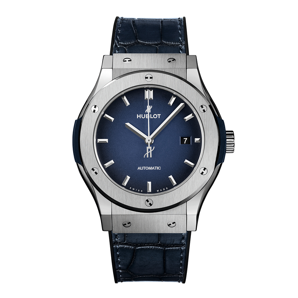 ウブロ　HUBLOT  542.NX.6670.LR.JPN18 日本限定 クラシック・フュージョン チタニウム ディープブルー CLASSIC FUSION TITANIUM DEEP BLUE 紳士　紳士時計　メンズ　メンズウォッチ　高級腕時計　 MEN’S 時計　メンズモデル　横浜髙島屋　高島屋横浜　横浜高島屋　高島屋横浜　yokohamatakashimaya takashimayayokohama yokohama ヨコタカ　横浜駅　横浜　横浜西口　ヨコハマタカシマヤ　タカシマヤ　時計売場　時計　正規品　正規販売店　神奈川県