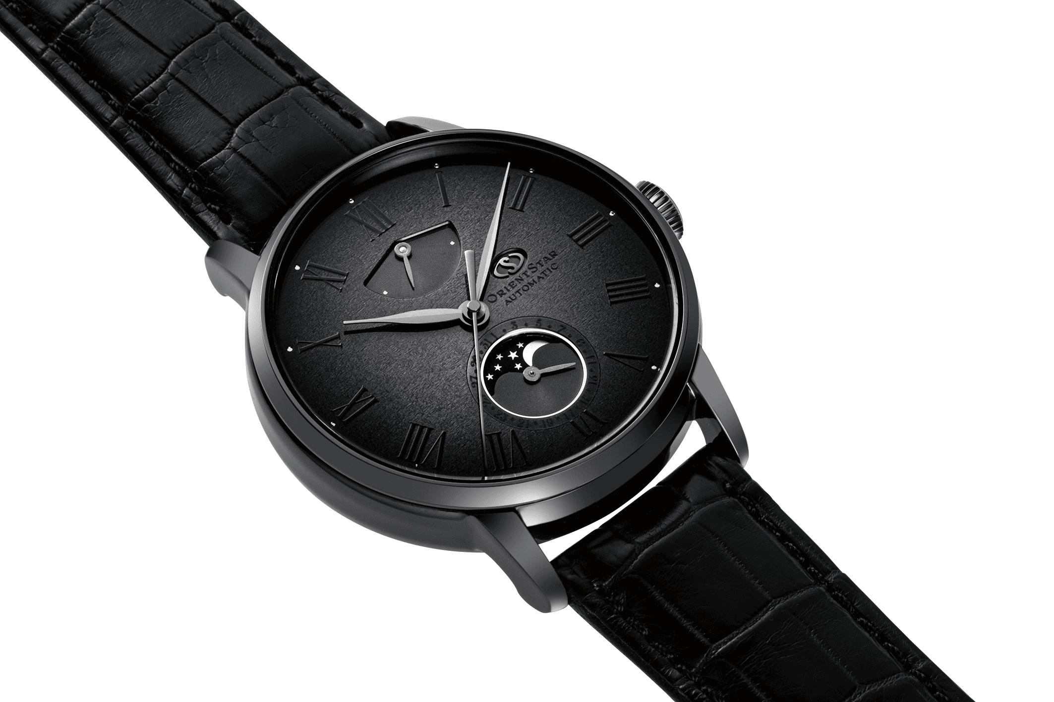 阪急メンズ館　結納返し　ORIENT STAR オリエント　M45 F7 Mechanical Moon Phase Limited Edition 2024　RK-AY0123N　オリエントスター　ムーンフェイス　ムーンフェイズ　高級時計　機械式時計　自動巻時計　メンズ腕時計　プレゼント