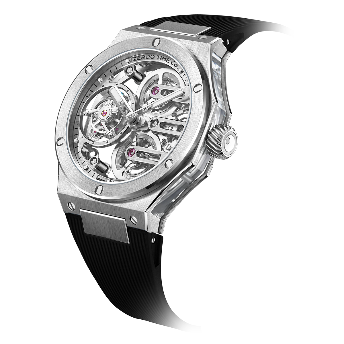 ZEROO ０　ゼロタイム　ゼロ　　新作　ZT008SWB　メンズ腕時計　ZEROO T8 THE ORION FULL SKELETON TOURBILLON
