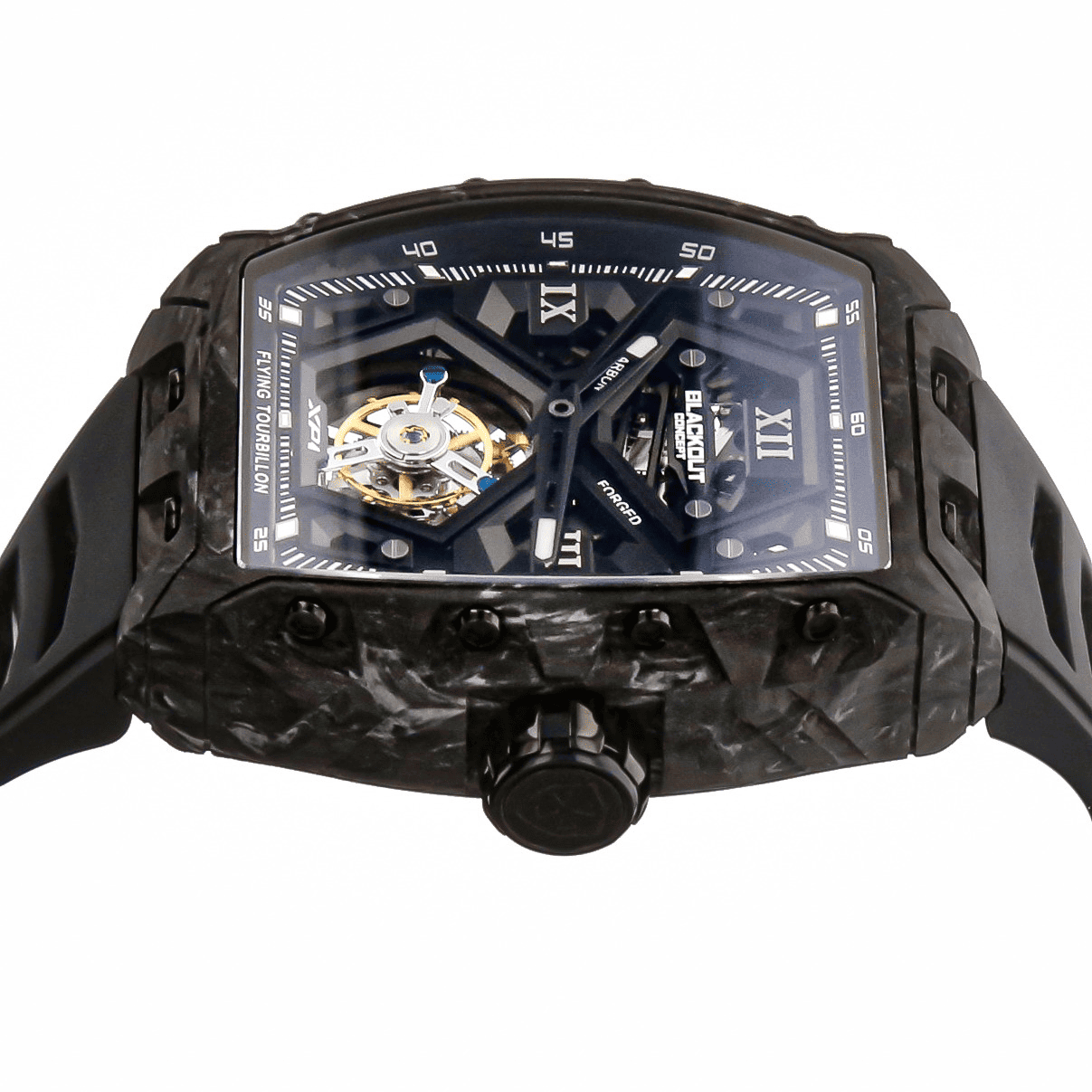 XP1 Tourbillon LT Black / BOXP1TBLTCBK「今注目の高級ファッションウォッチ、BLACKOUT WATCHES XP1｜日本初上陸でトレンド最前線へ」