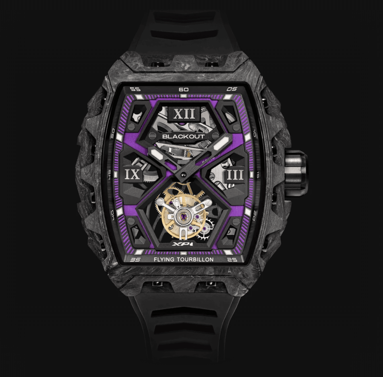 XP1 Tourbillon LT Black / BOXP1TBLTCUV「BLACKOUT WATCHES XP1 Tourbillonが登場｜初めてのトゥールビヨンでも安心できるデザインとクオリティ」