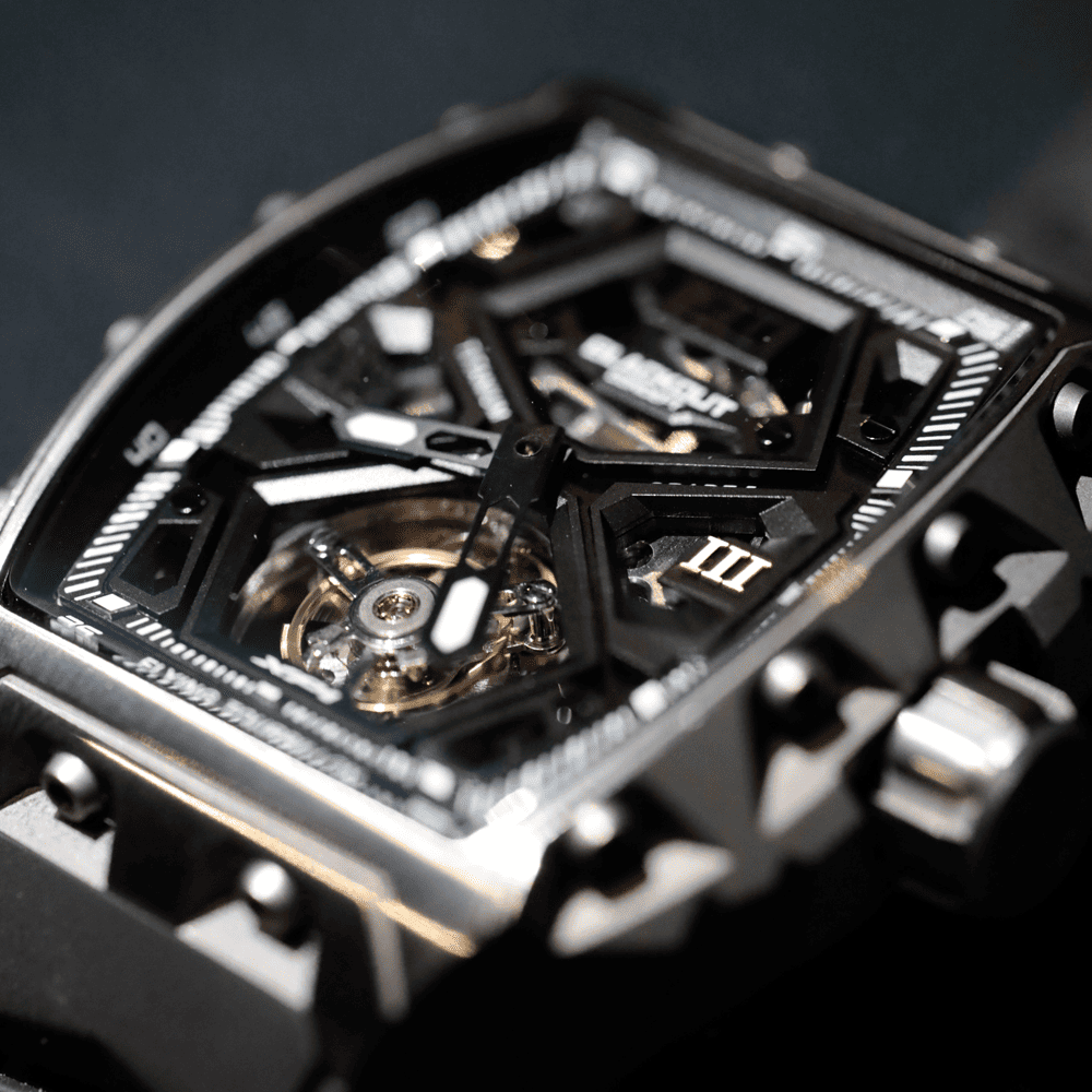 BLACKOUT WATCHES XP1 Tourbillon Titanium Black / BOXP1TBTIBK「BLACKOUT WATCHES XP1 Tourbillonが日本に登場｜初めての高級時計としても選びやすい価格とルックスが魅力」