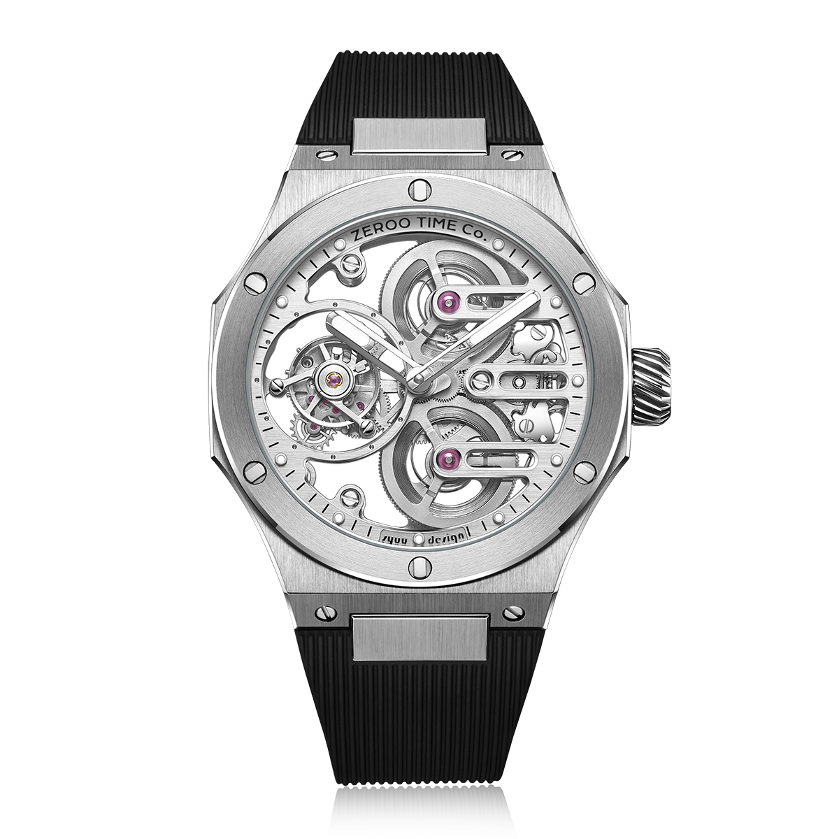 ZEROO ０　ゼロタイム　ゼロ　　新作　ZT008SWB　メンズ腕時計　ZEROO T8 THE ORION FULL SKELETON TOURBILLON