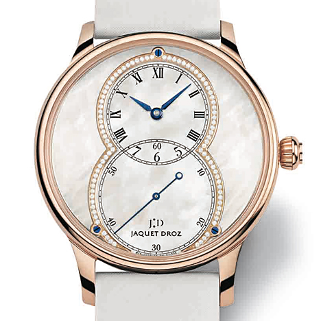 JAQUET DROZ
 GRANDE SECONDE CIRCLED 18KRG WHITE MOP | ジャケ・ドロー グラン・セコンド ミディアム MOP 18KRG