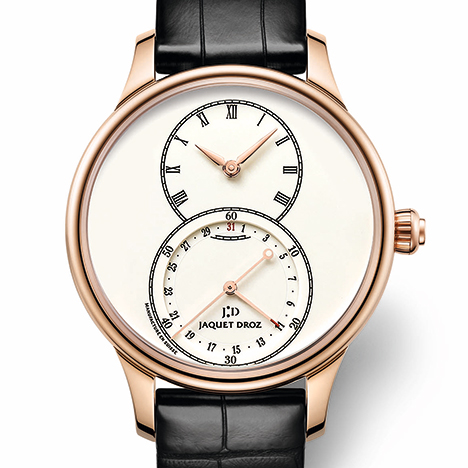 JAQUET DROZ
 Grande Seconde Quantième Ivory Enamel | ジャケ・ドロー グラン・セコンド カンティエーム アイボリーエナメル