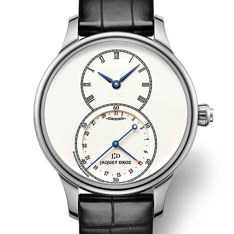 JAQUET DROZ
 Grande Seconde Quantième Ivory Enamel | ジャケ・ドロー グラン・セコンド カンティエーム アイボリーエナメル