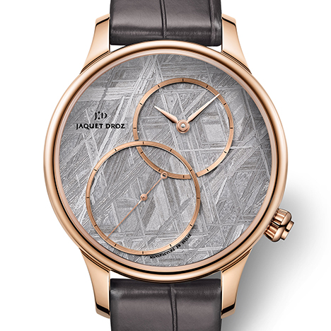 JAQUET DROZ
 Grande Seconde Off-Centered Meteorite | ジャケ・ドロー グラン・セコンド オフセンター メテオライト