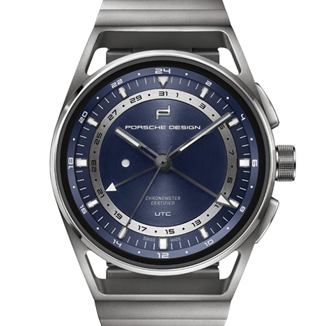 PORSCHE DESIGN
 1919 Globetimer UTC All Titanium & Blue | ポルシェ・デザイン 1919 グローブタイマーUTC オール・チタニウム & ブルー