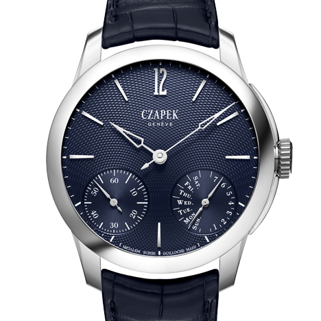 CZAPEK
 Quai des Bergues Ricochet Guilloche Aqua Blue dial | チャペック ケ・デ・ベルク リコシェ・ギョーシェ アクアブルー ダイアル