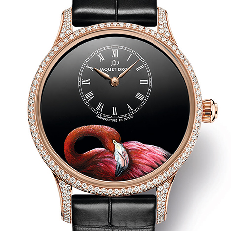 JAQUET DROZ
 Petite Heure Minute Pink Flamingo | ジャケ・ドロー プティ・ウール ミニット ピンクフラミンゴ