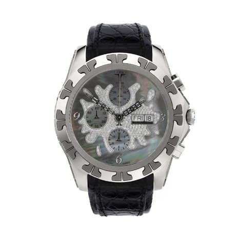 TIRET
 AUTOMATIC CHRONOGRAPH 100 Black MOP Splash | ティレット オートマティック クロノグラフ 100 ブラック MOP スプラッシュ