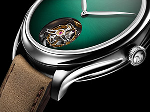 H.Moser & Cie.(H.モーザー) SIHH 2019新作 大胆なエレガンス「エンデバー トゥールビヨン コンセプト コズミックグリーン」