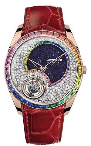 PARMIGIANI FLEURIER(パルミジャーニ・フルリエ) 2020新作 トゥールビヨンが浮かぶダイヤモンドの雨から虹へ、夜空へ。パルミジャーニ・フルリエ「トンダ 1950 ダブルレインボー フライングトゥールビヨン」