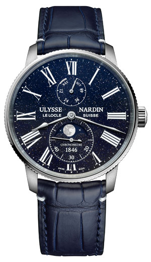 ULYSSE NARDIN(ユリス・ナルダン) 2023年新作 文字盤をアベンチュリンに刷新。ユリス・ナルダン「ダイバー スターリーナイト」「マリーン トルピユール ムーンフェイズ アベンチュリン」