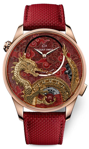 JAQUET DROZ(ジャケ・ドロー) 2024新作 中国文化の中で吉兆として姿を現すとされる聖なる生物へのオマージュ。ジャケ・ドロー「インペリアル・ドラゴン・オートマトン レッドゴールド - キュプライト」