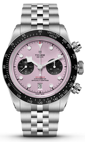 TUDOR(チューダー) 2024新作 ピンクカラーのダイアルでチューダーアンバサダーたちの大胆不敵な精神を体現。チューダー「ブラックベイ クロノ ピンク」