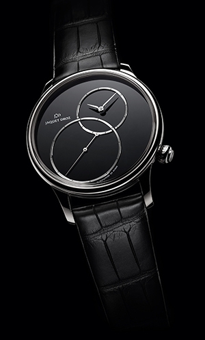 JAQUET DROZ(ジャケ・ドロー) 漆黒のオニキスダイアルとオパーリンシルバーダイアルのグラン・セコンド オフセンターが日本販売開始！