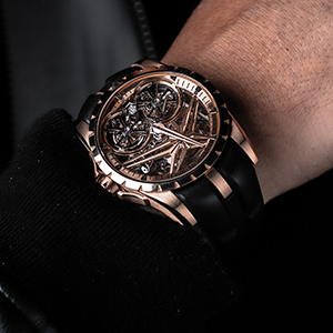 ROGER DUBUIS(ロジェ・デュブイ) 2021新作 ハイパーオロロジーの未来がそこに。ロジェ・デュブイ「エクスカリバー スケルトン ダブルフライングトゥールビヨン」