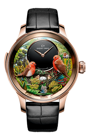 JAQUET DROZ(ジャケ・ドロー) 2021新作 ブランド発祥の地へのオマージュを捧げる歴史的限定モデル。ジャケ・ドロー「バード・リピーター 生誕300周年記念モデル」