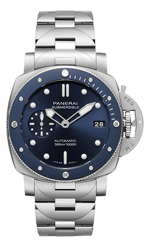 PANERAI(パネライ) 2021新作 パネライの洗練とスポーティさを絶妙なバランスで組み合わせた、新しいブレスレットデザイン。パネライ「サブマーシブル ブルーノッテ」