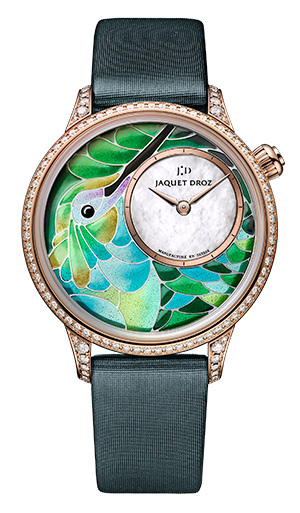 JAQUET DROZ(ジャケ・ドロー) 2021新作 ジャケ・ドローが表現するハチドリの新たな飛び立ち。ジャケ・ドロー「プティ・ウール ミニット スマルタ クララ ハミングバード」