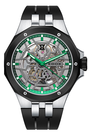 EDOX(エドックス) 2021新作 エドックス「デルフィン メカノ オートマティック」にグリーンをアクセントカラーにした新デザインが登場