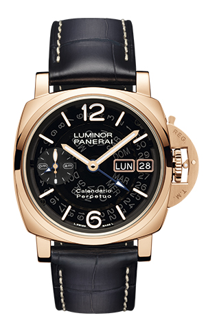 PANERAI(パネライ) 2022新作 パネライが複雑機構コレクションを強化。「ルミノール ゴールドテック™ パーペチュアルカレンダー」