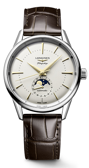 LONGINES(ロンジン) 2023新作 ロンジンの不朽の名作にオマージュを捧げたコレクション「フラッグシップ ヘリテージ」にムーンフェイズ機能搭載の新モデル登場