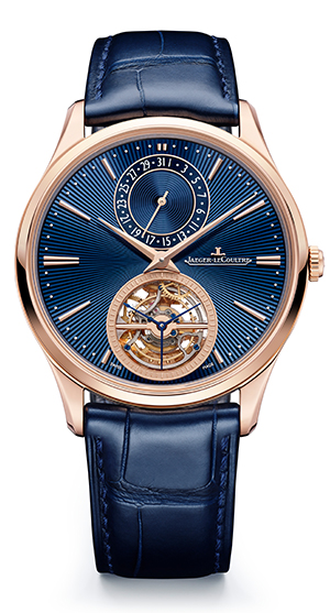 JAEGER-LECOULTRE(ジャガー・ルクルト) 2024新作 ブルーのグラン・フー・エナメルとサンレイ・ギョーシェ仕上げのダイヤルがメティエ・ラール™工房の優れた技術力を披露。ジャガー・ルクルト「マスター・ウルトラスリム・トゥールビヨン・エナメル」