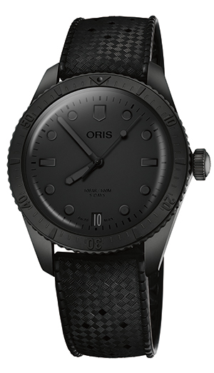 ORIS(オリス) 2024新作 オリスの誕生日を記念する、毎年恒例のスペシャルエディション。120周年の今回はキャリバー400搭載の「ダイバーズ65」がオールブラックで登場。オリス「ヘルシュタイン エディション 2024」