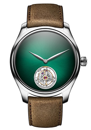 H.Moser & Cie.(H.モーザー) SIHH 2019新作 大胆なエレガンス「エンデバー トゥールビヨン コンセプト コズミックグリーン」