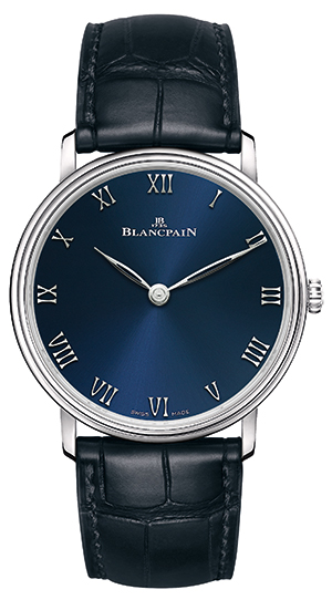 BLANCPAIN(ブランパン) 時間と分が重きを成す原点復帰への証。ブルー文字盤がエレガントなブランパン ブティック限定「ヴィルレ ウルトラスリム」