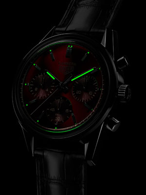 TAG Heuer(タグ・ホイヤー) 2022新作 燃えるような赤いデザインの限定モデル「タグ・ホイヤー カレラ キャリバー ホイヤー02 クロノグラフ レッドダイヤル リミテッドエディション」